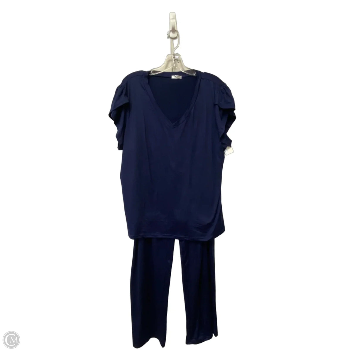 Pants Set 2pc By Ekouaer In Navy, Size: 2x