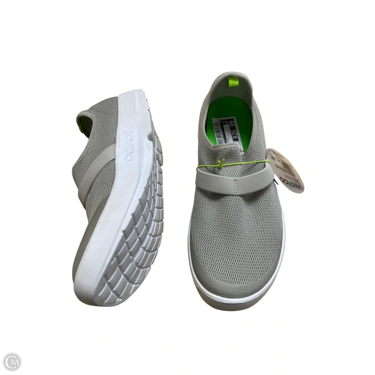 Shoes Athletic By Oofos In Grey, Size: 9