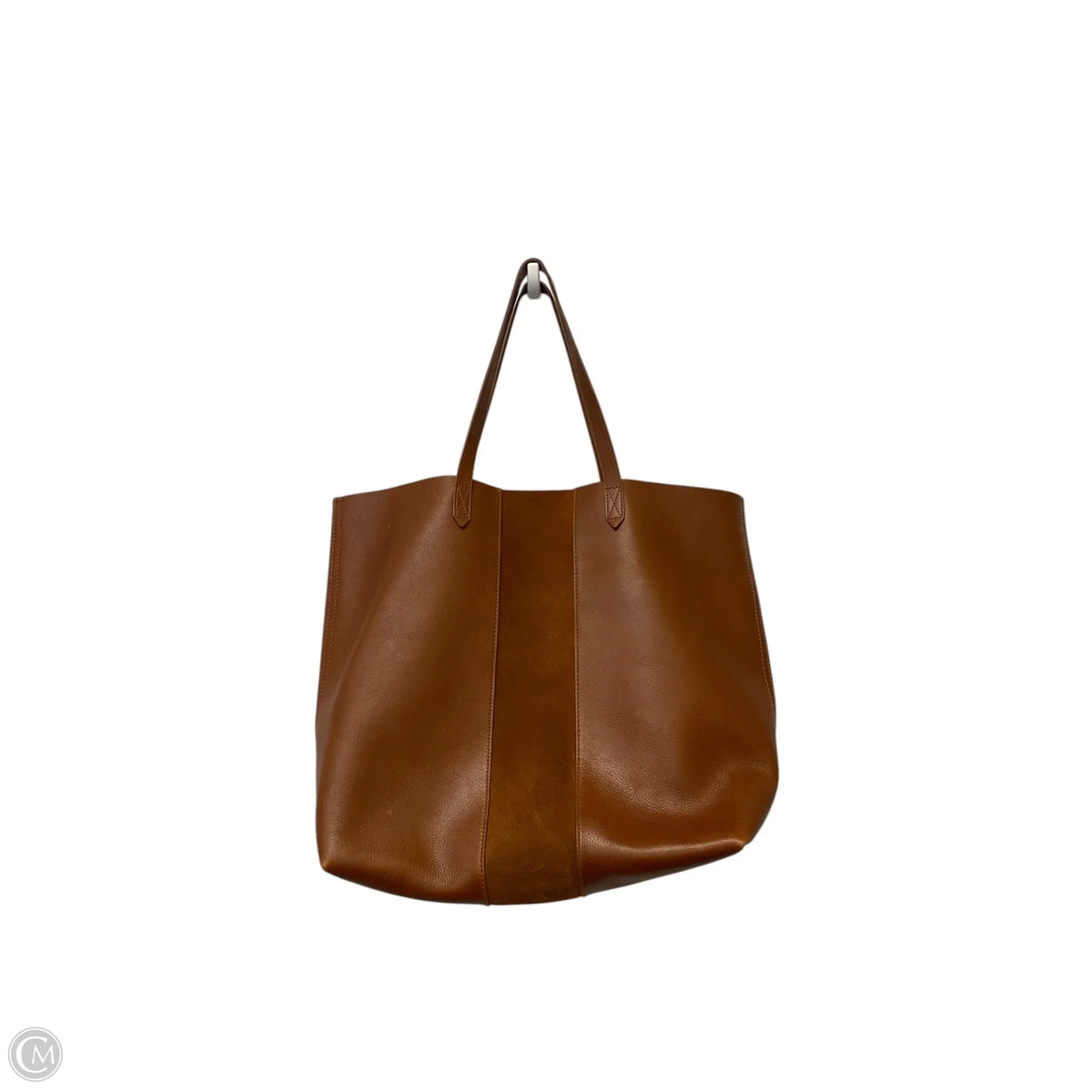 Handbag Leather By Madewell, Size: Large