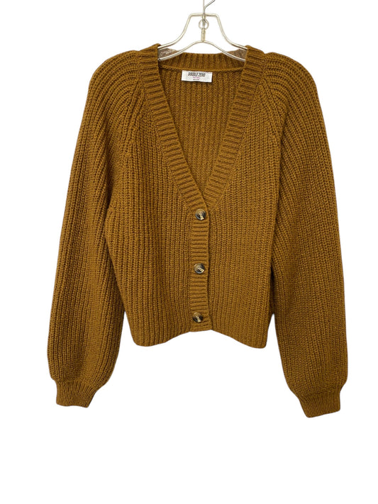 Sweater Cardigan By Double Zero In Brown, Size: S