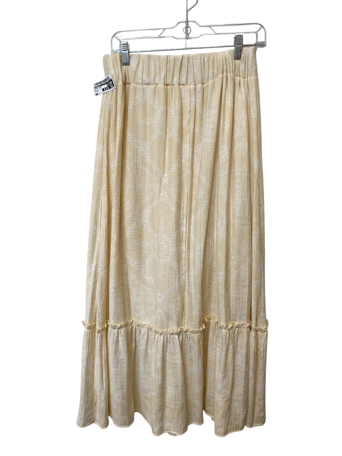 Skirt Maxi By Wonderly In Tan & White, Size: M