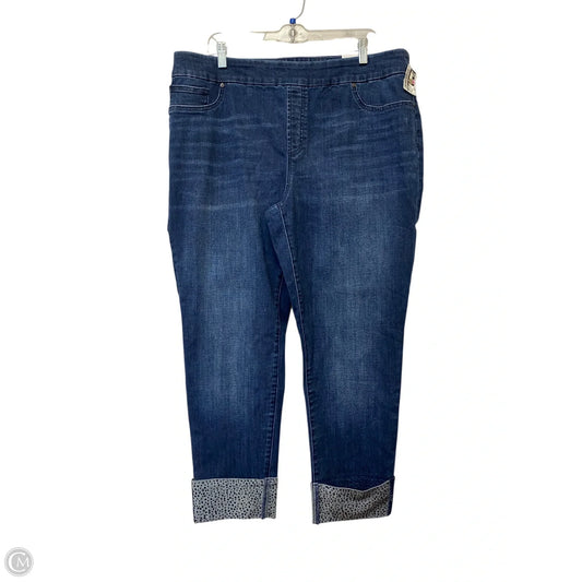 Jeans Jeggings By Chicos In Blue Denim, Size: 18