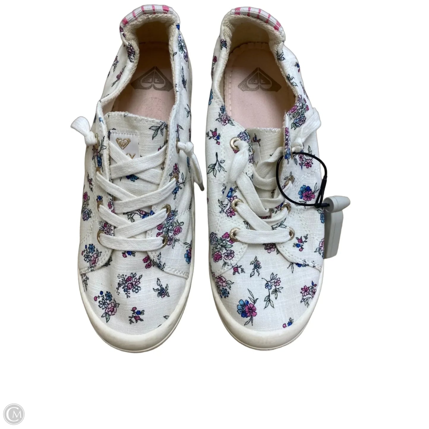 Shoes Sneakers By Roxy In Floral Print, Size: 8