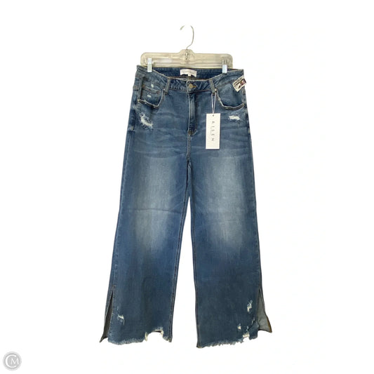 Jeans Wide Leg By Risen In Blue Denim, Size: 1x