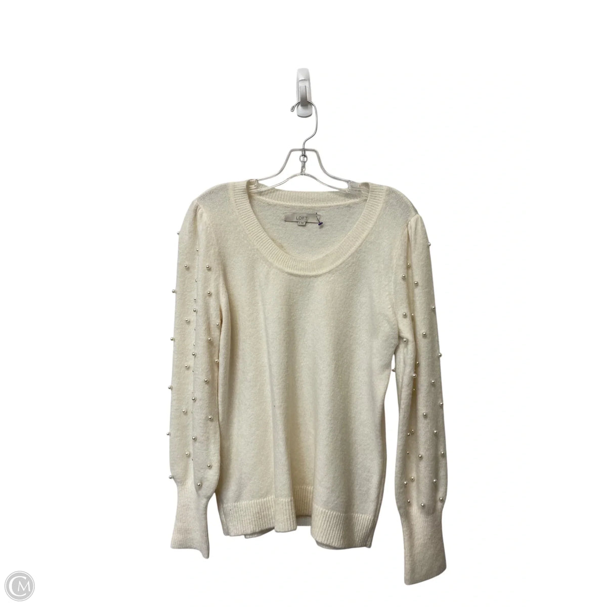 Sweater By Loft In White, Size: M