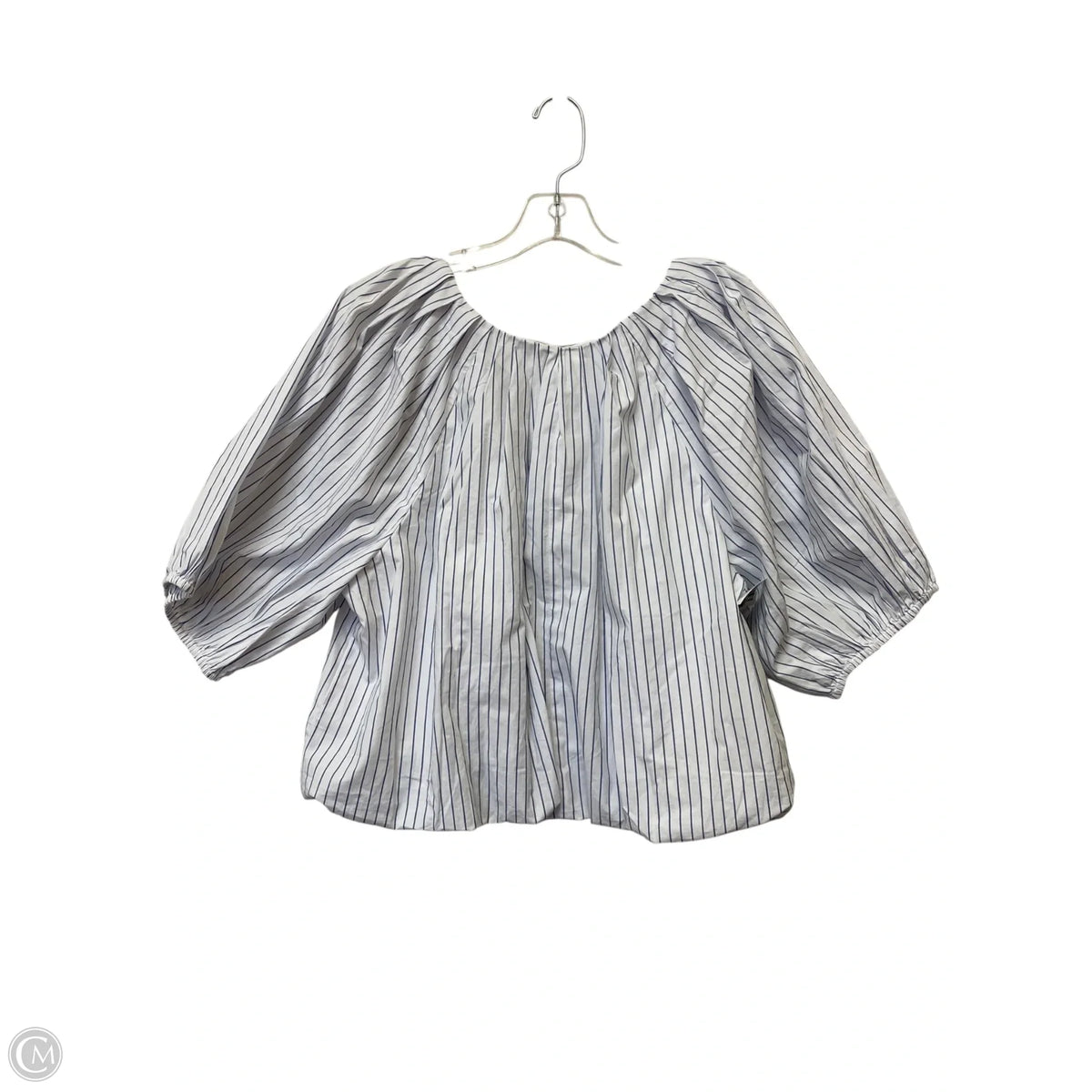Top Short Sleeve By Loft In Striped Pattern, Size: M