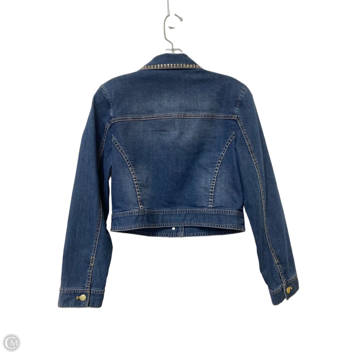 Jacket Denim By Chicos In Blue Denim, Size: 0