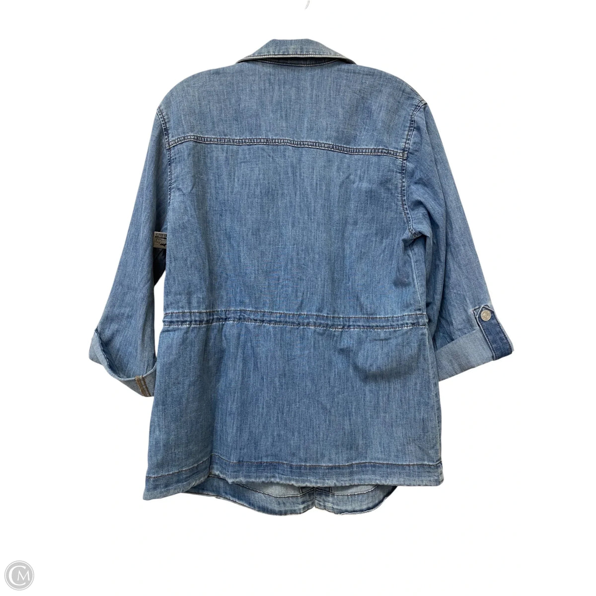 Jacket Other By Chicos In Blue Denim, Size: 0