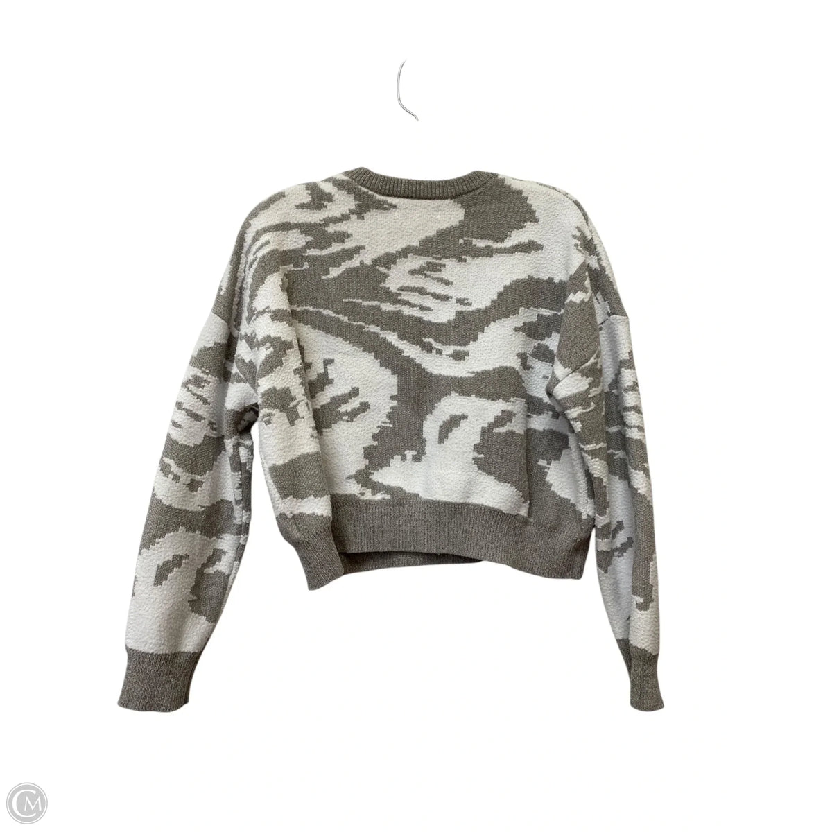 Sweater By William Rast In Grey & White, Size: L