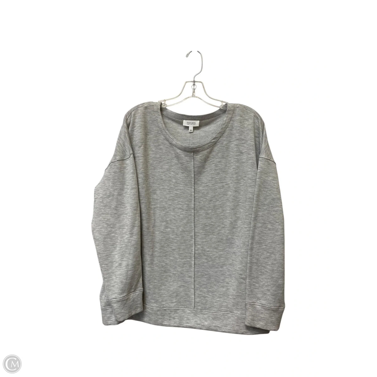 Top Long Sleeve By Haven In Grey, Size: L