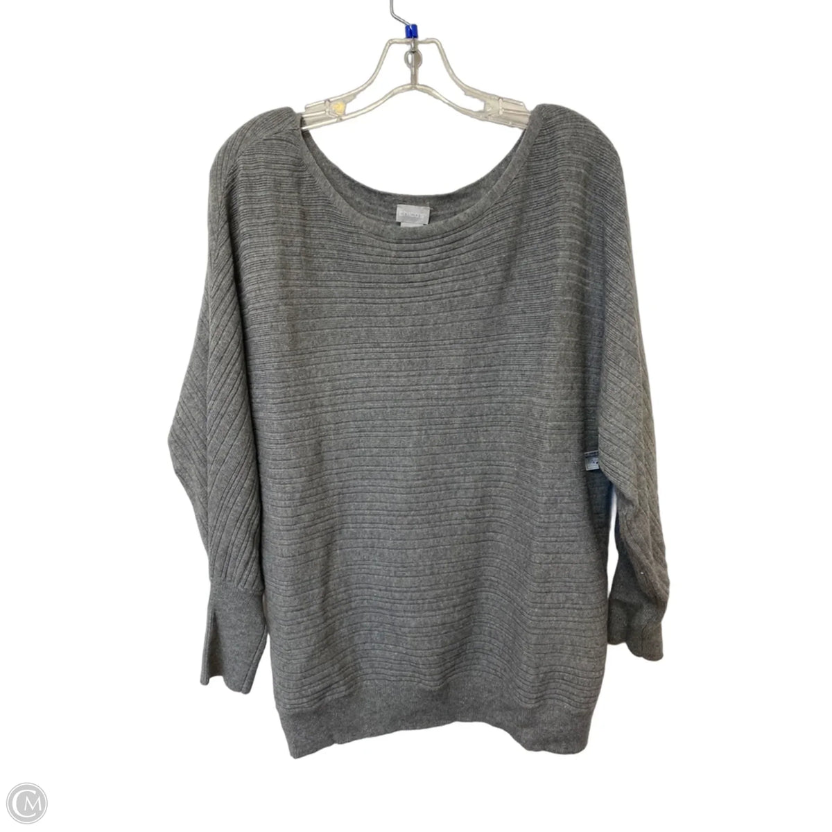 Sweater By Chicos In Grey, Size: M