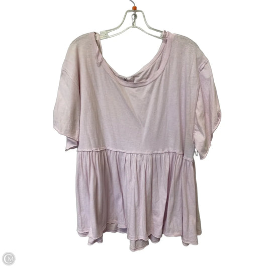 Top Short Sleeve By We The Free In Pink, Size: L