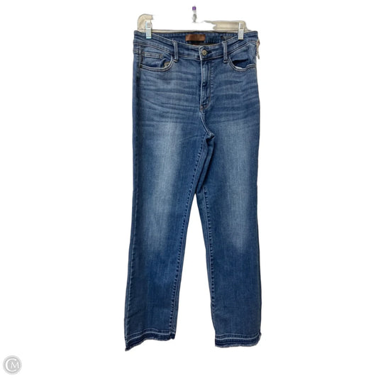 Jeans Straight By Judy Blue In Blue Denim, Size: 30