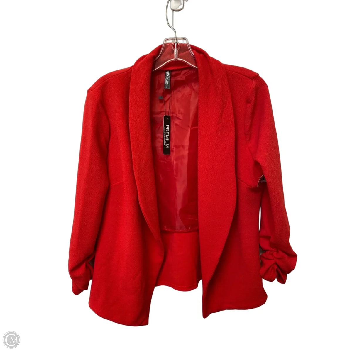 Blazer By Clothes Mentor In Red, Size: L