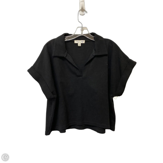 Top Short Sleeve By She + Sky In Black, Size: L