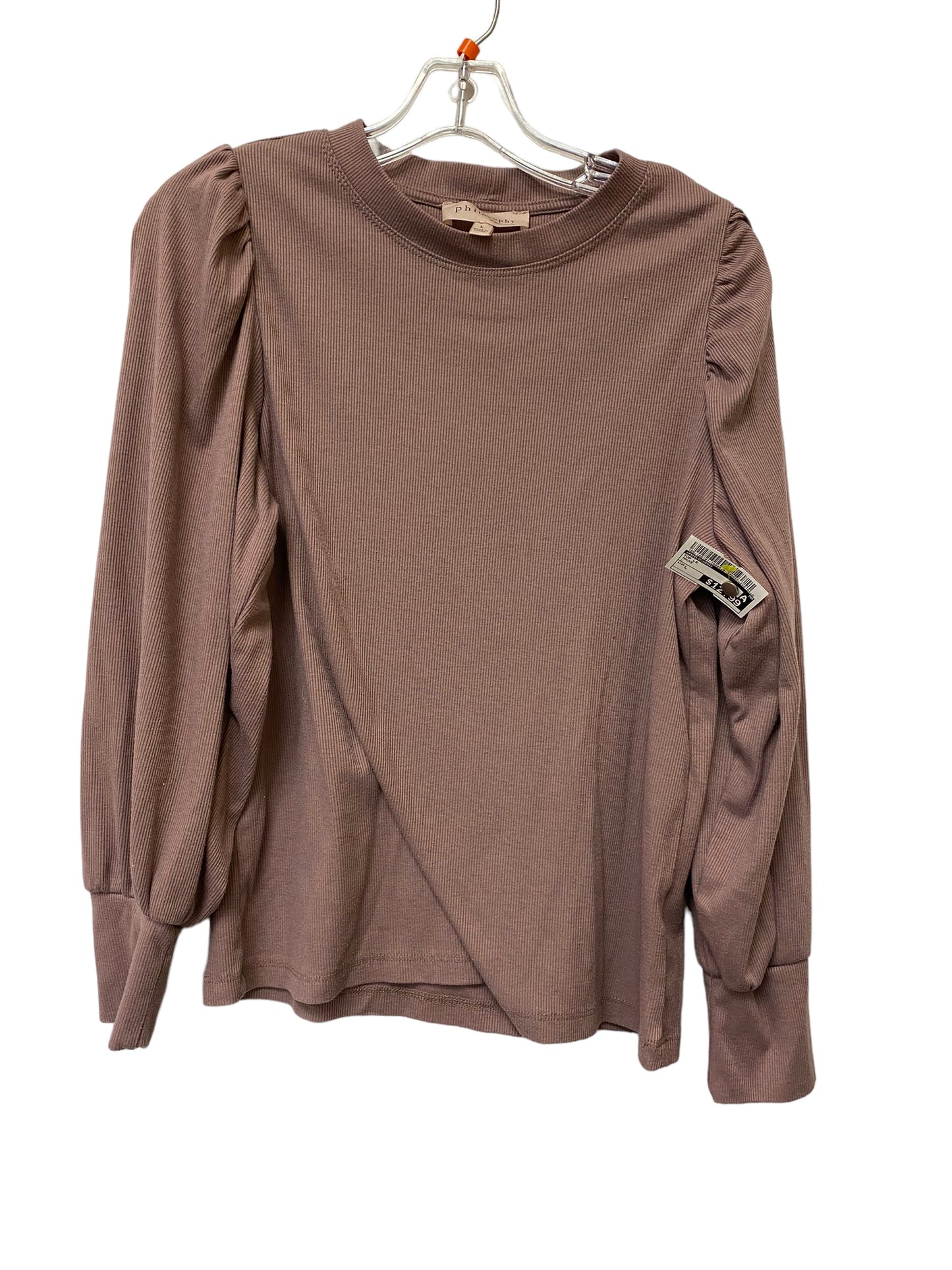 Top Long Sleeve By Philosophy  Size: L