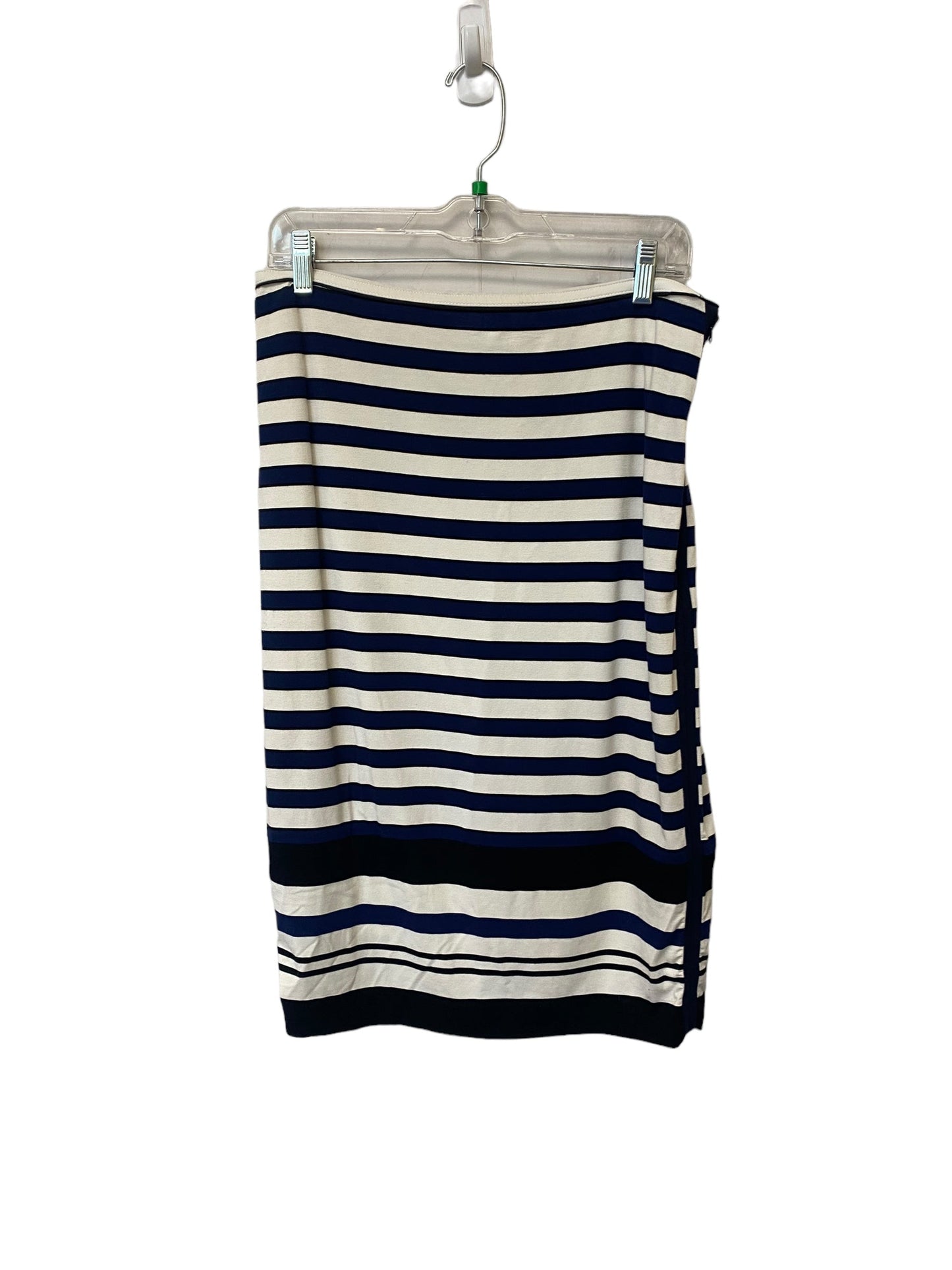 Striped Pattern Skirt Midi White House Black Market, Size 10
