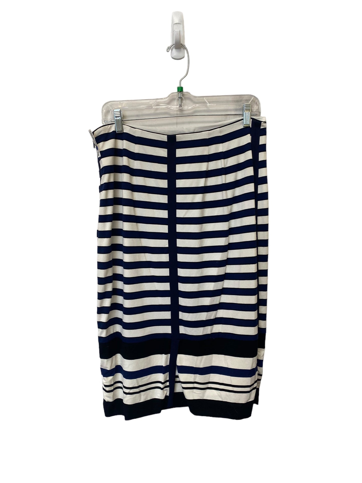 Striped Pattern Skirt Midi White House Black Market, Size 10