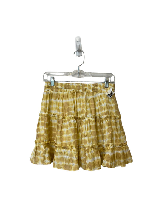 Yellow Skirt Mini & Short Clothes Mentor, Size M