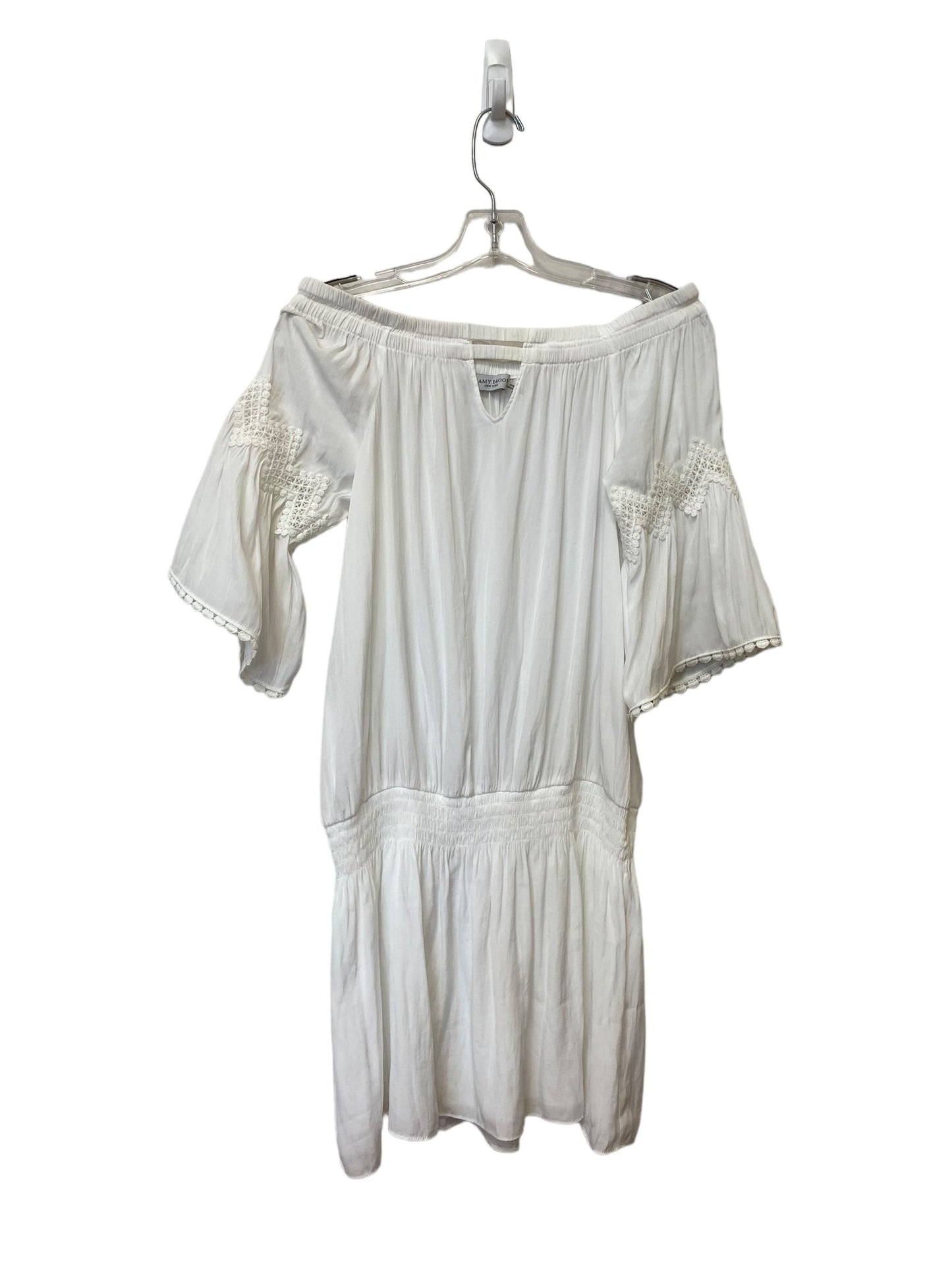 White Dress Casual Midi Ramy Brook, Size M