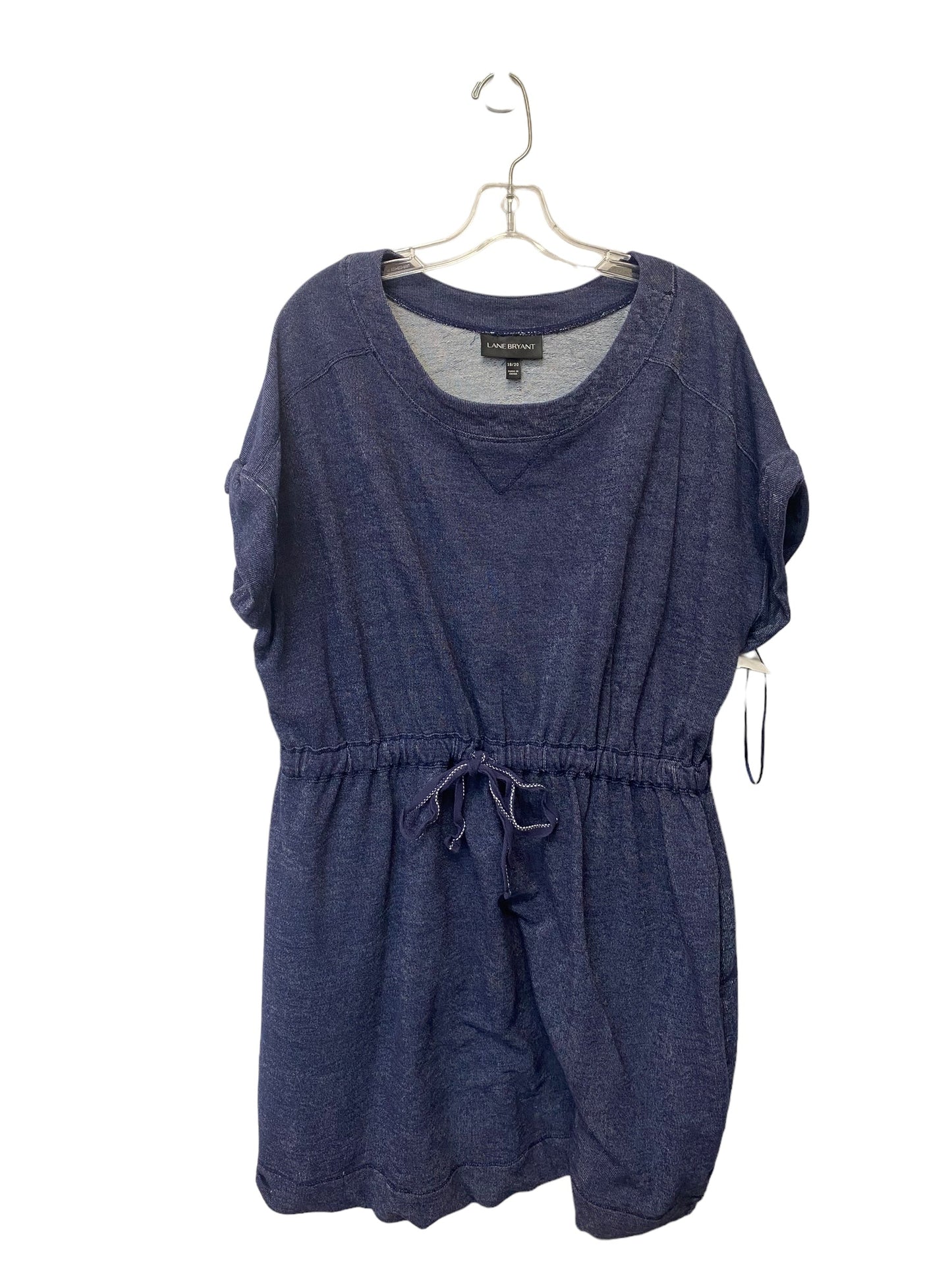 Blue Dress Casual Short Lane Bryant, Size 18