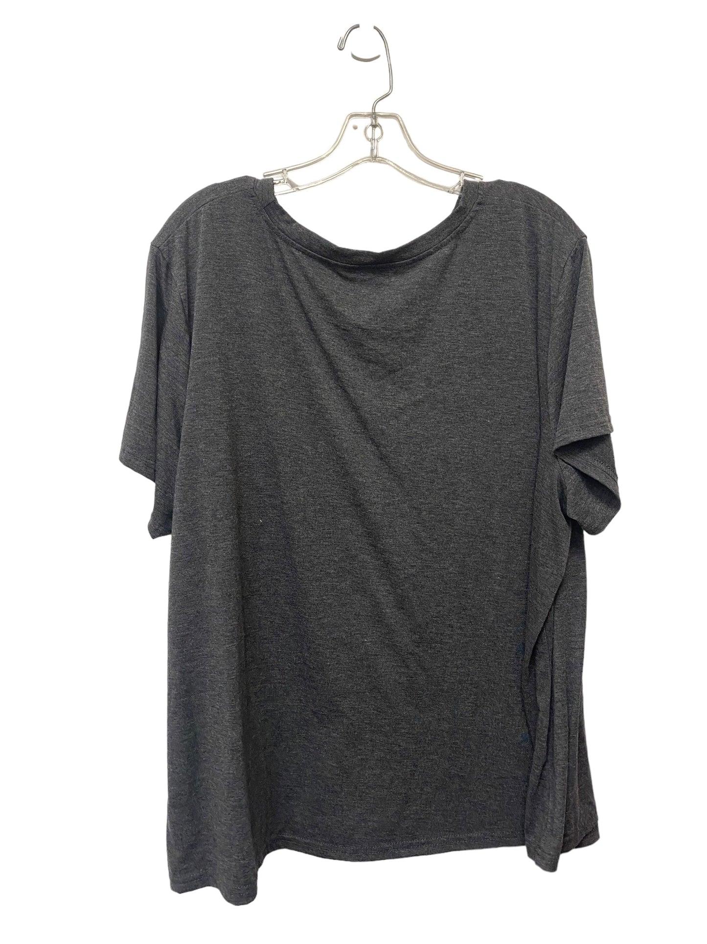 Grey Top Short Sleeve Shein, Size 4x