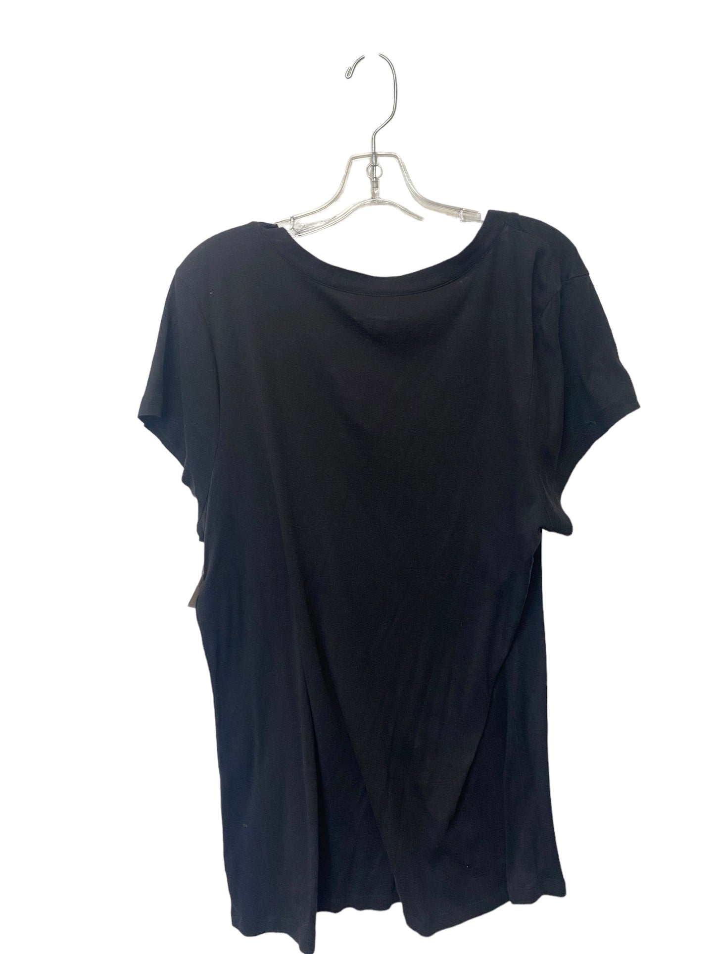 Black Top Short Sleeve Basic Old Navy, Size Xxl