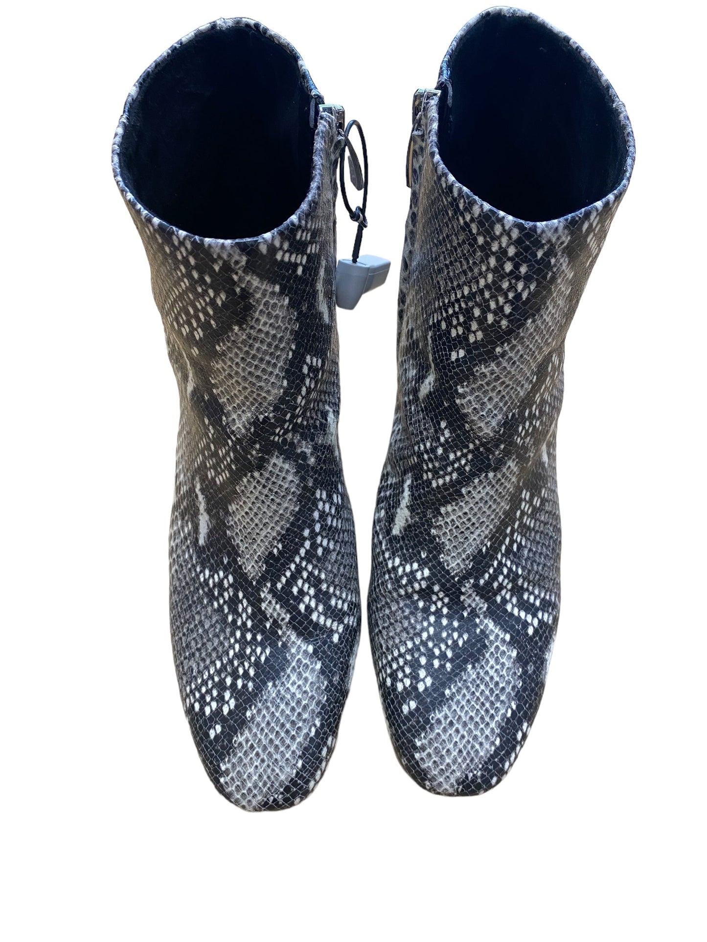 Snakeskin Print Boots Ankle Heels Clothes Mentor, Size 10