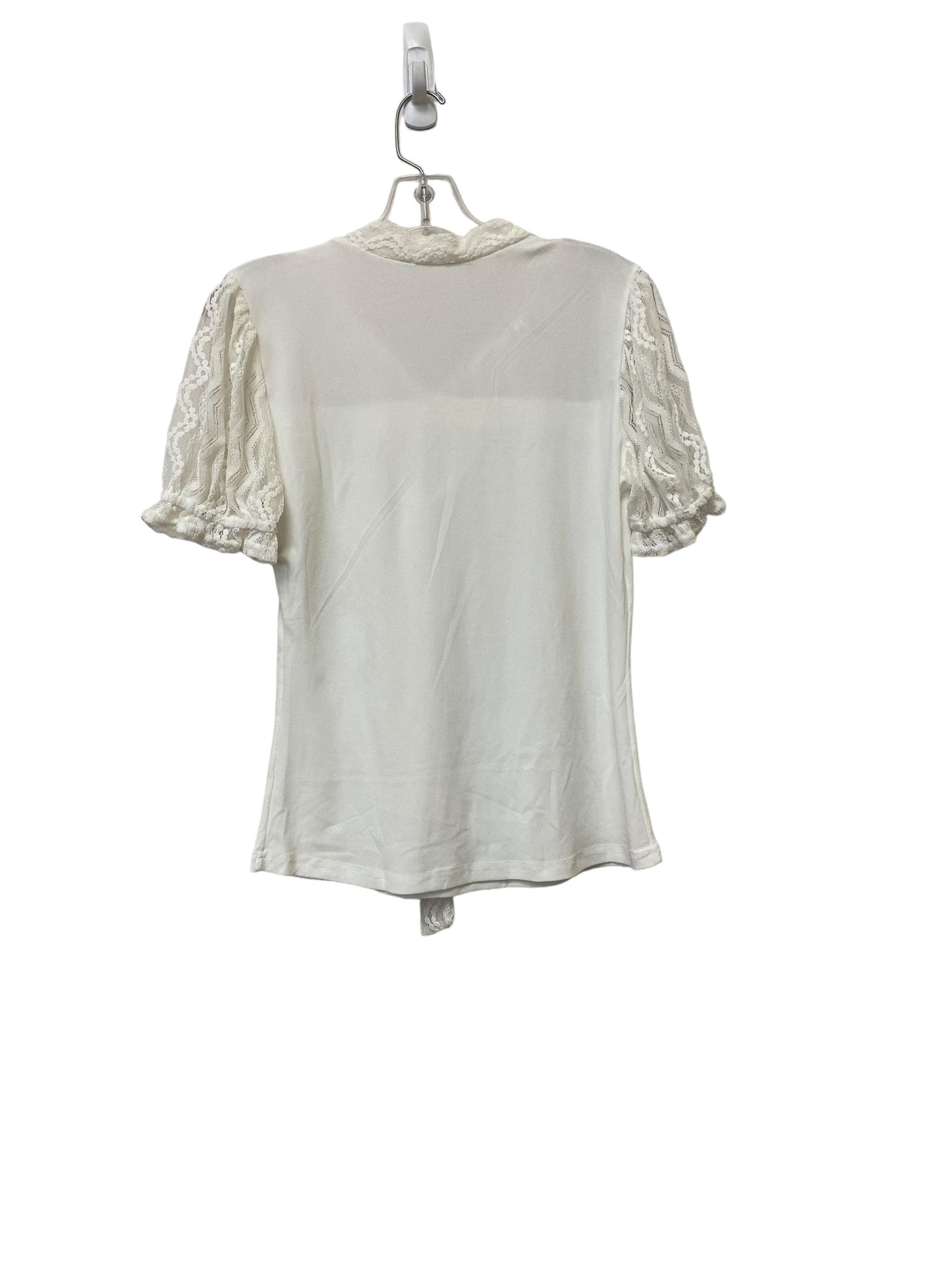 White Top Short Sleeve Mine, Size L