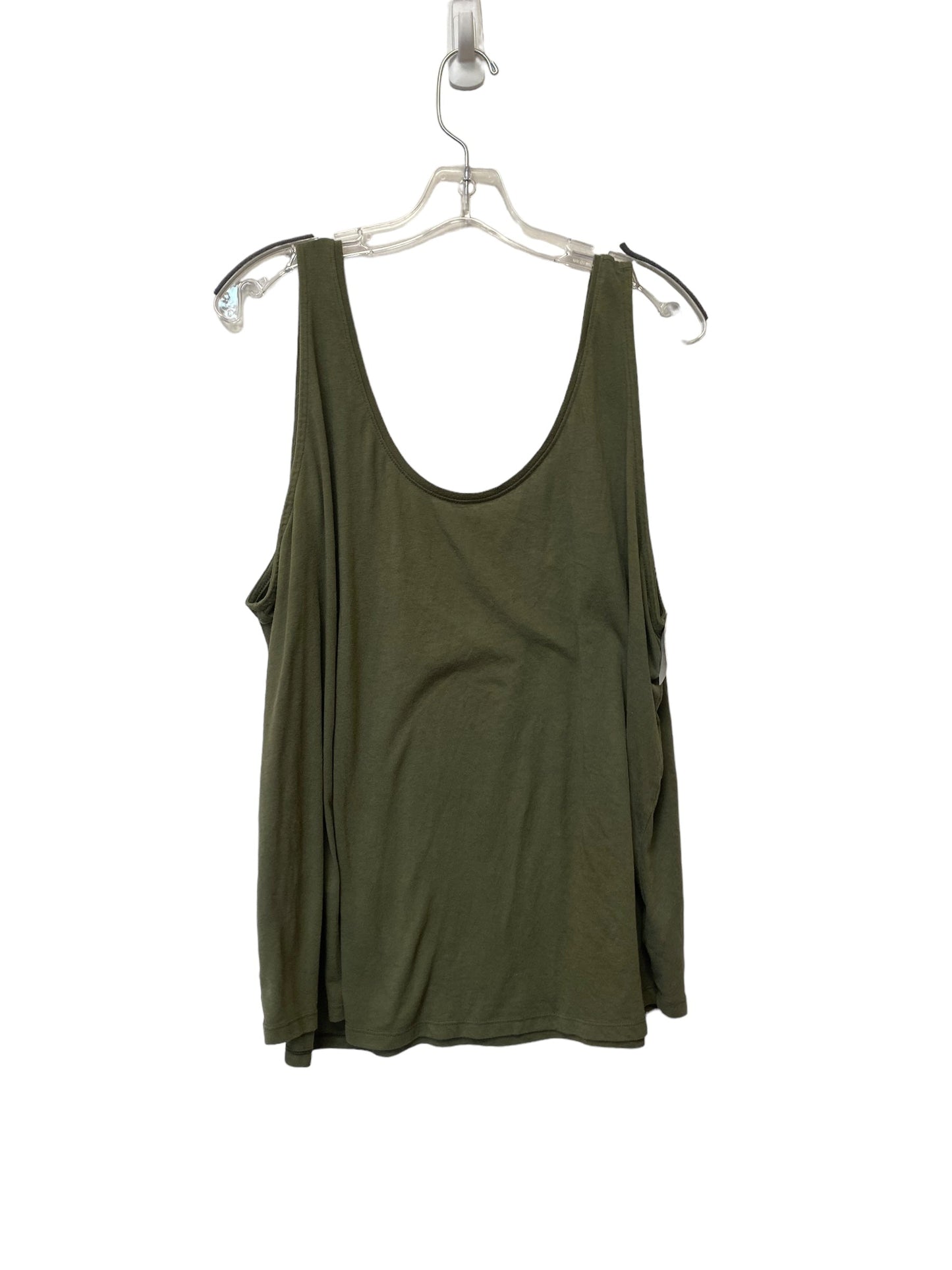 Green Top Sleeveless Basic Old Navy, Size Xxl