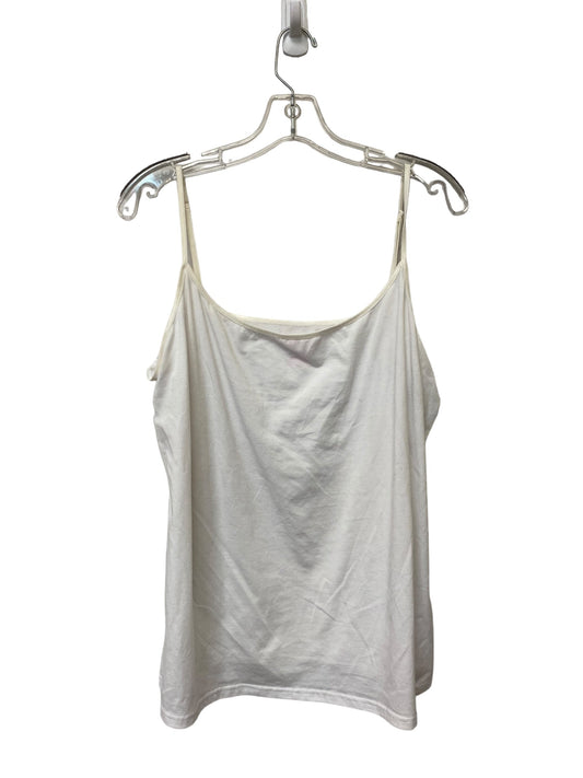 White Tank Top Mix And Co, Size 2x