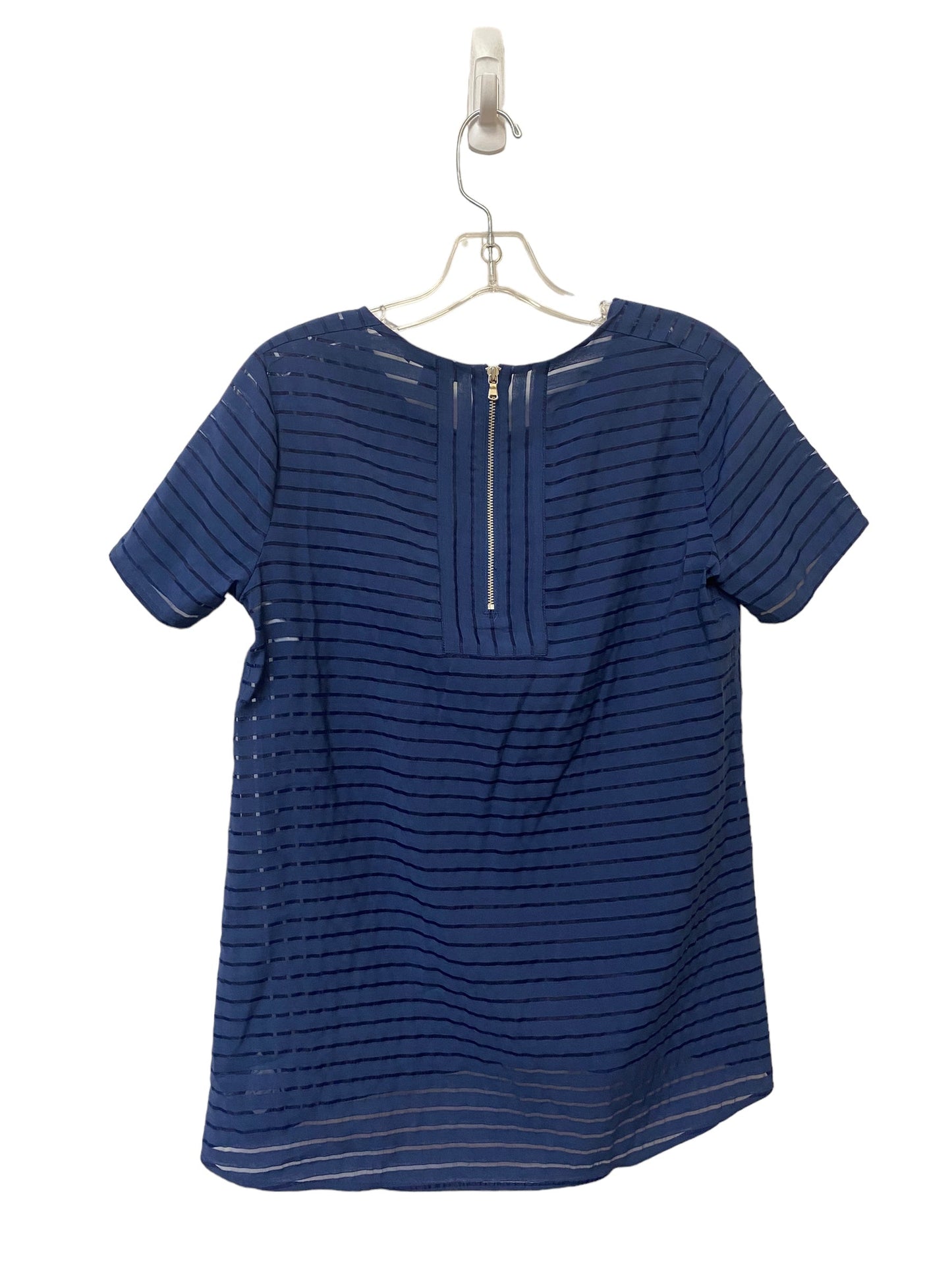 Navy Top Short Sleeve J. Crew, Size 0