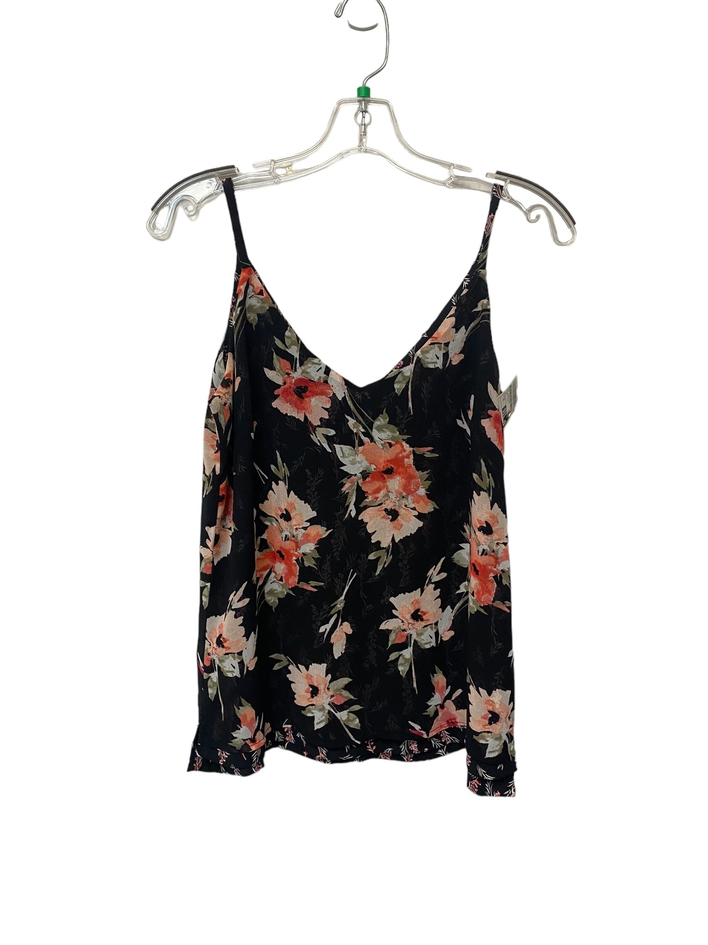 Floral Print Top Sleeveless White House Black Market, Size Xs