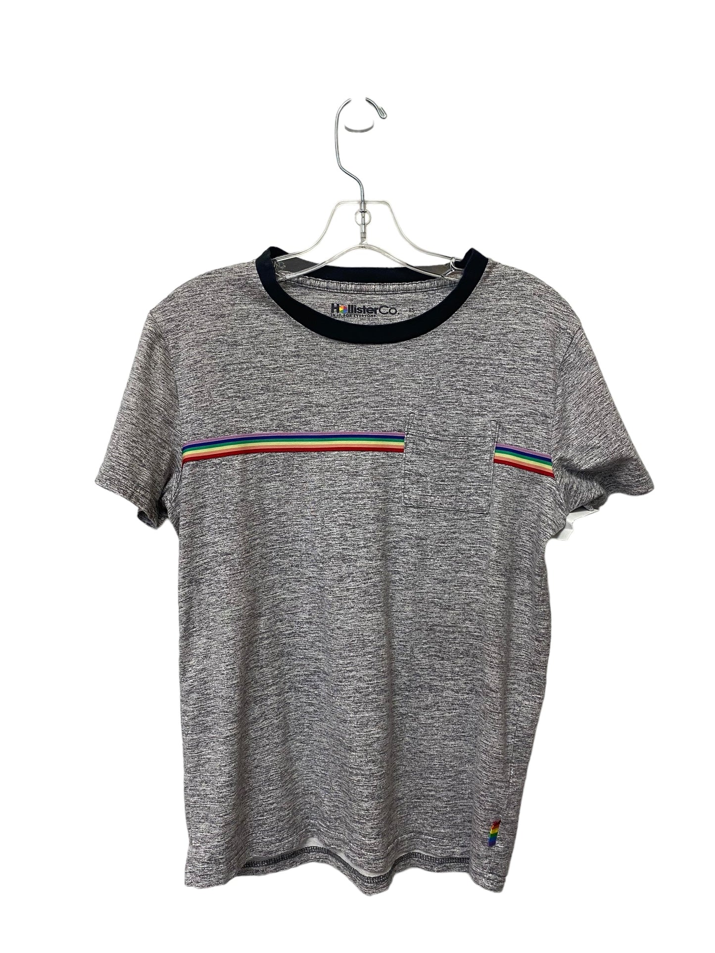 Grey Top Short Sleeve Hollister, Size Xs