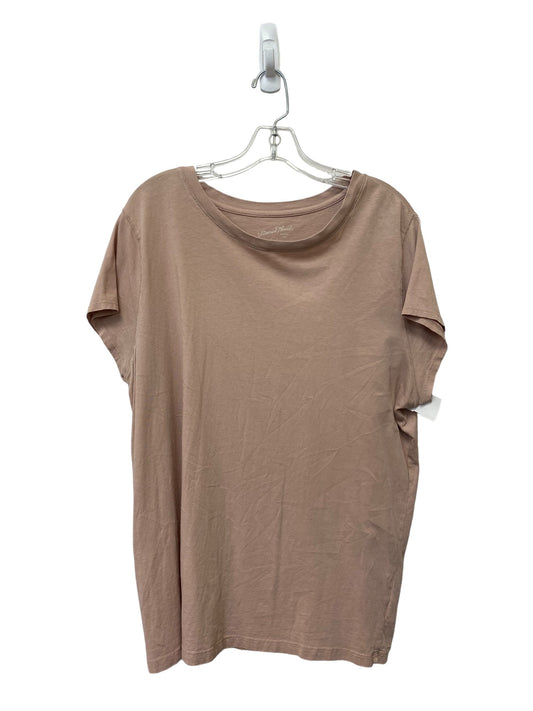 Pink Top Short Sleeve Basic Universal Thread, Size Xxl