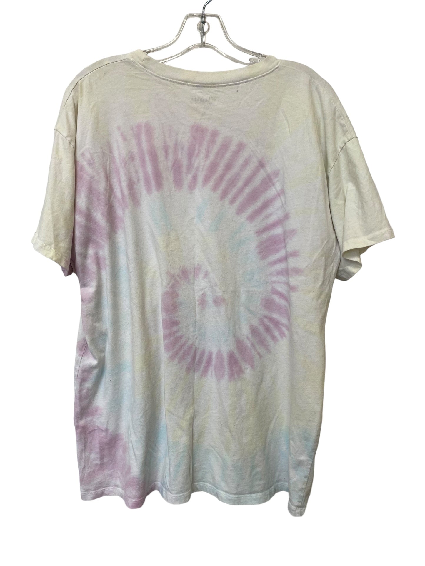 Tie Dye Print Top Short Sleeve Hollister, Size M