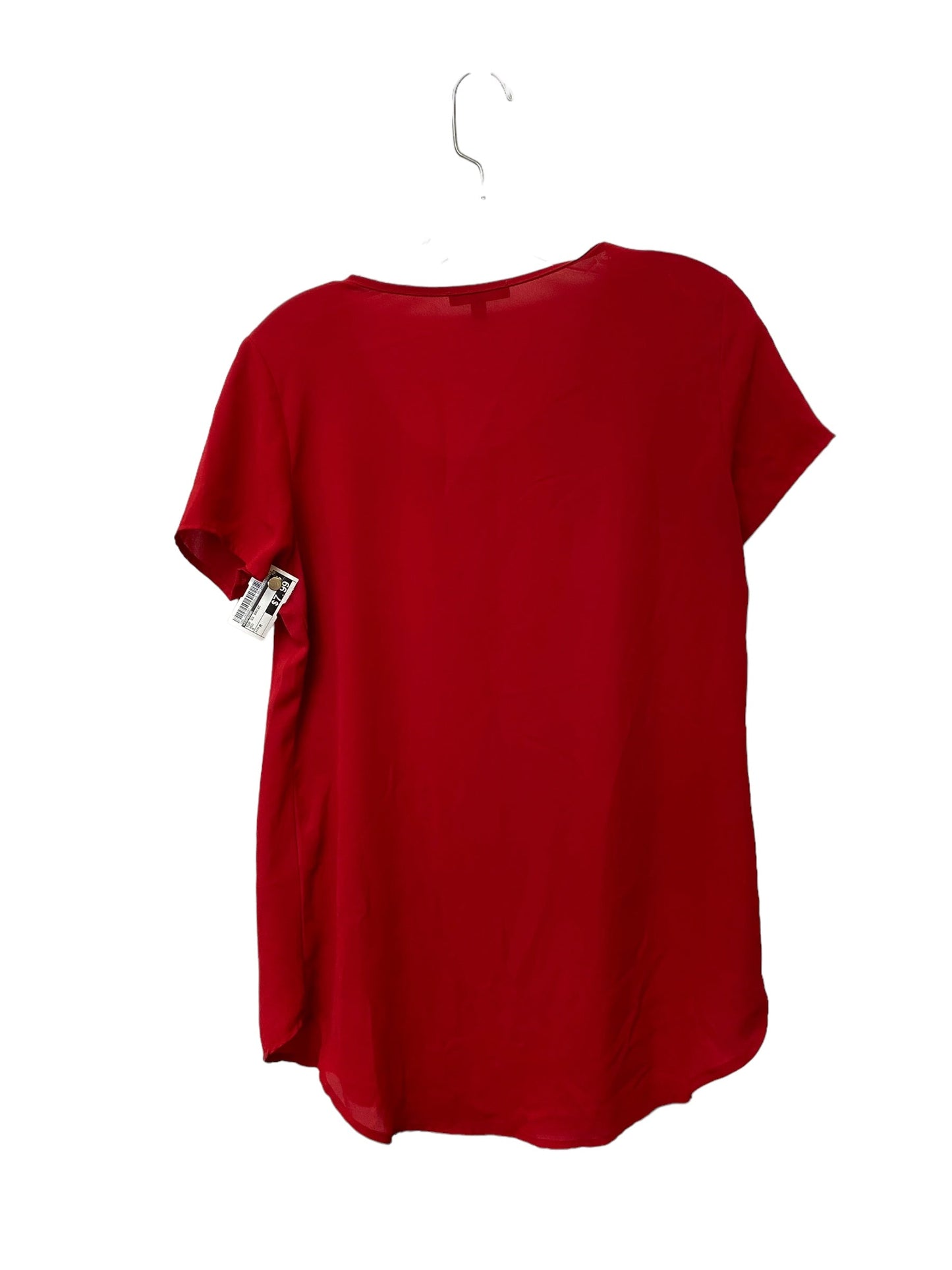 Red Top Short Sleeve Basic Soprano, Size M