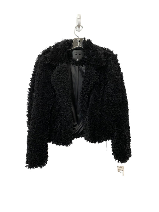 Black Coat Faux Fur & Sherpa Blanknyc, Size M