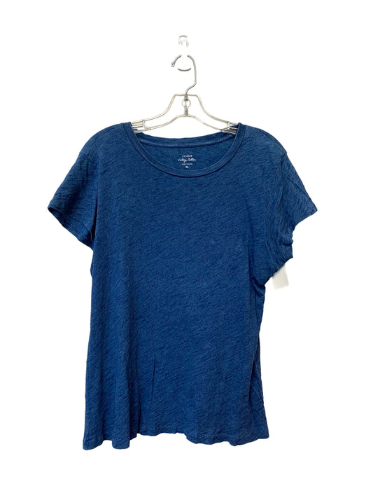 Blue Top Short Sleeve J. Crew, Size Xl