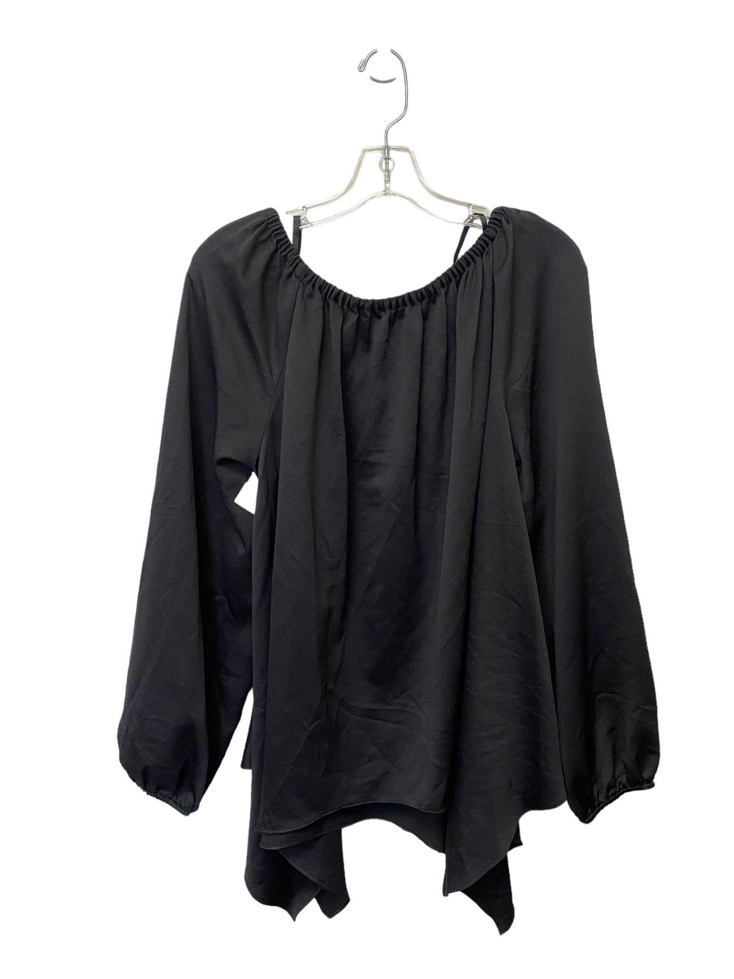 Black Top Long Sleeve Michael By Michael Kors, Size Xl