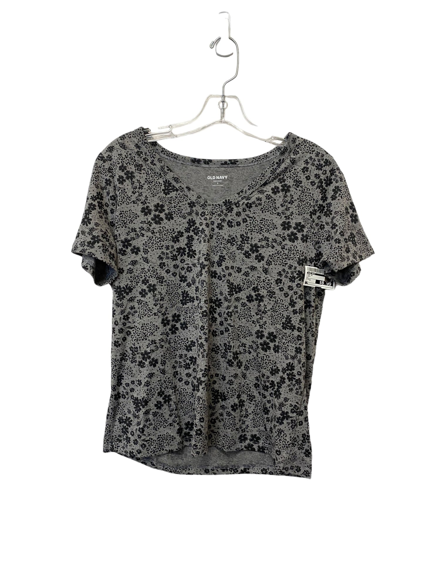 Grey Top Short Sleeve Old Navy, Size S