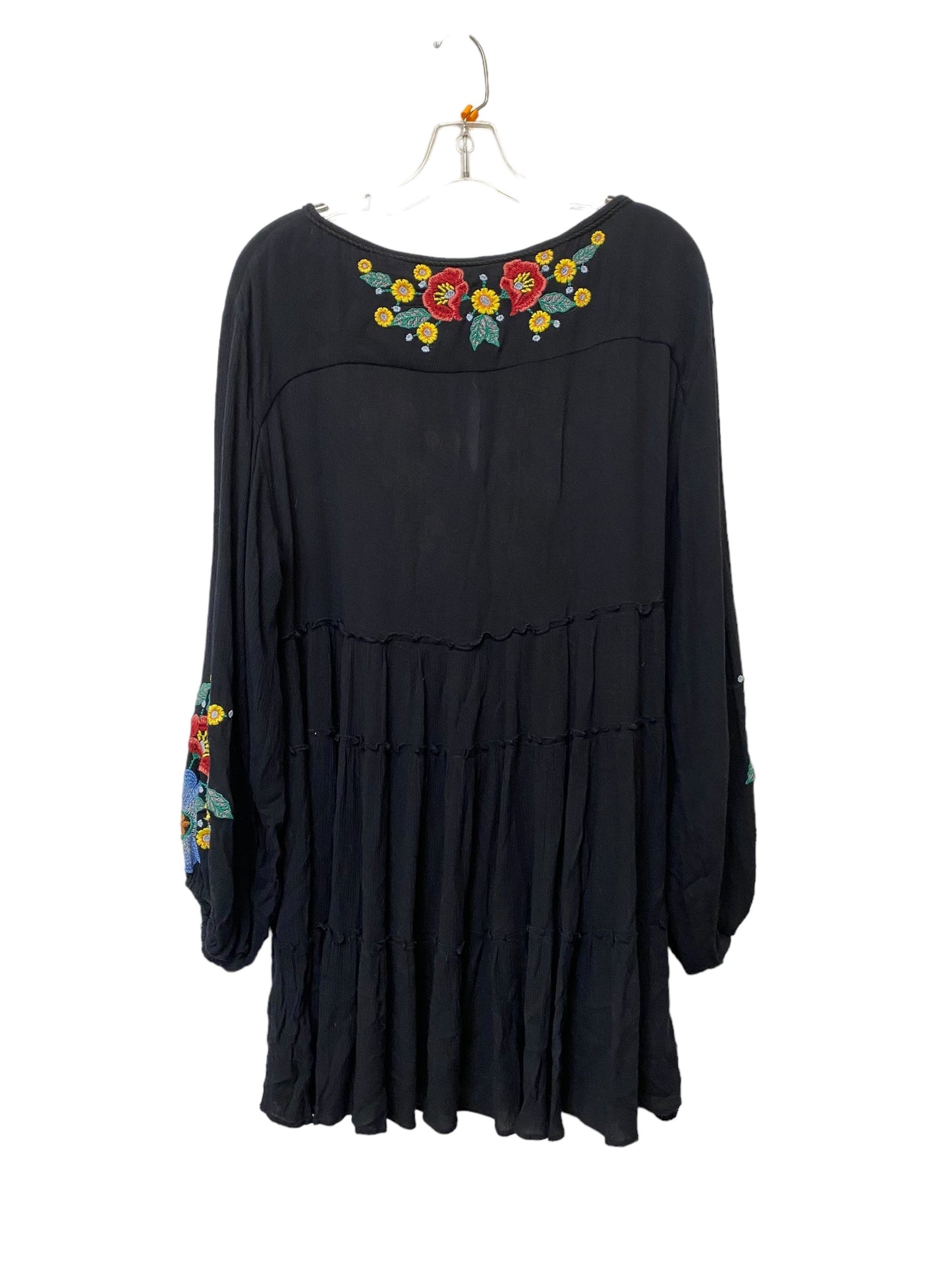 Black Dress Casual Midi Free People, Size Xs