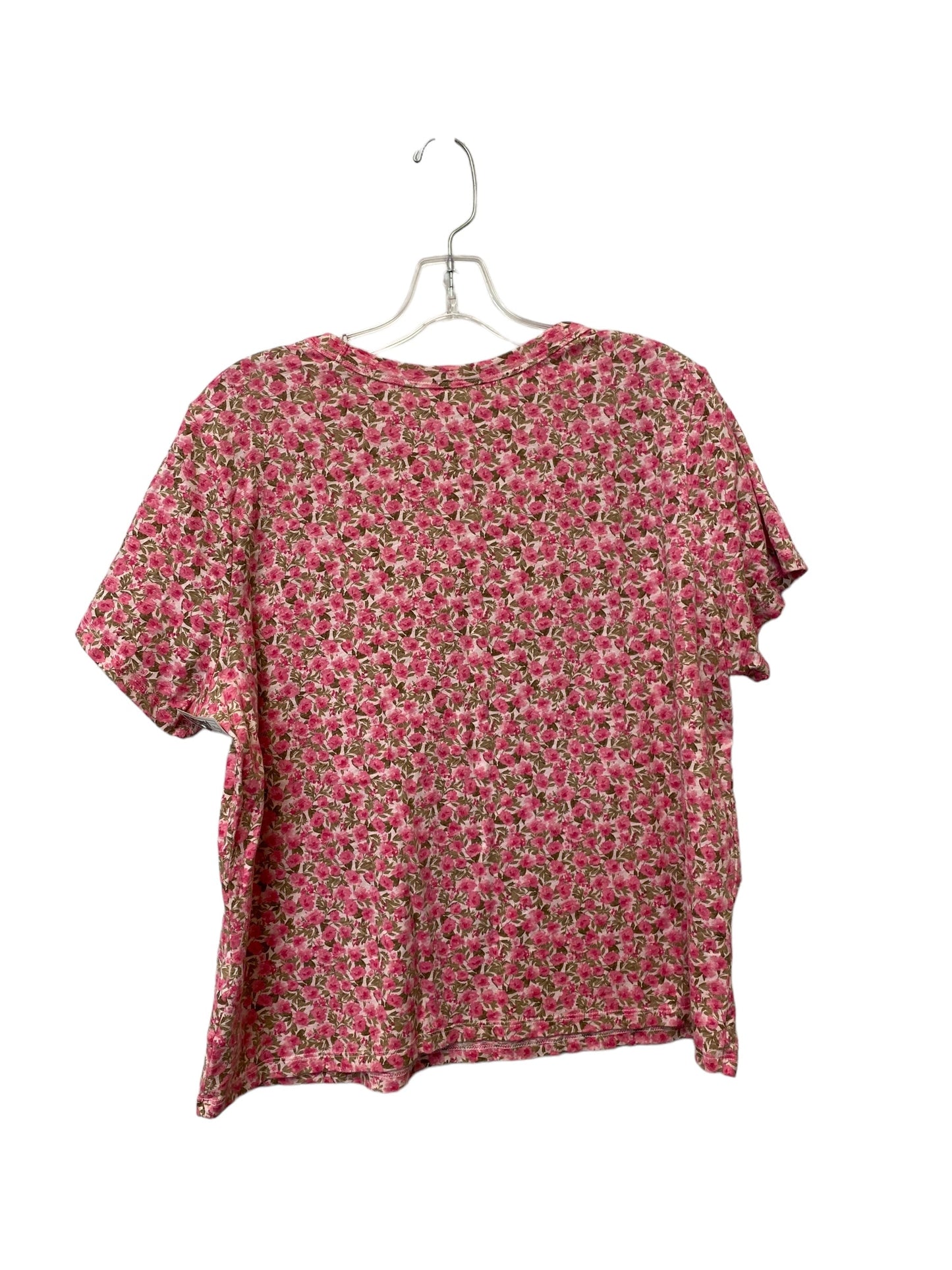 Floral Print Top Short Sleeve Old Navy, Size Xl