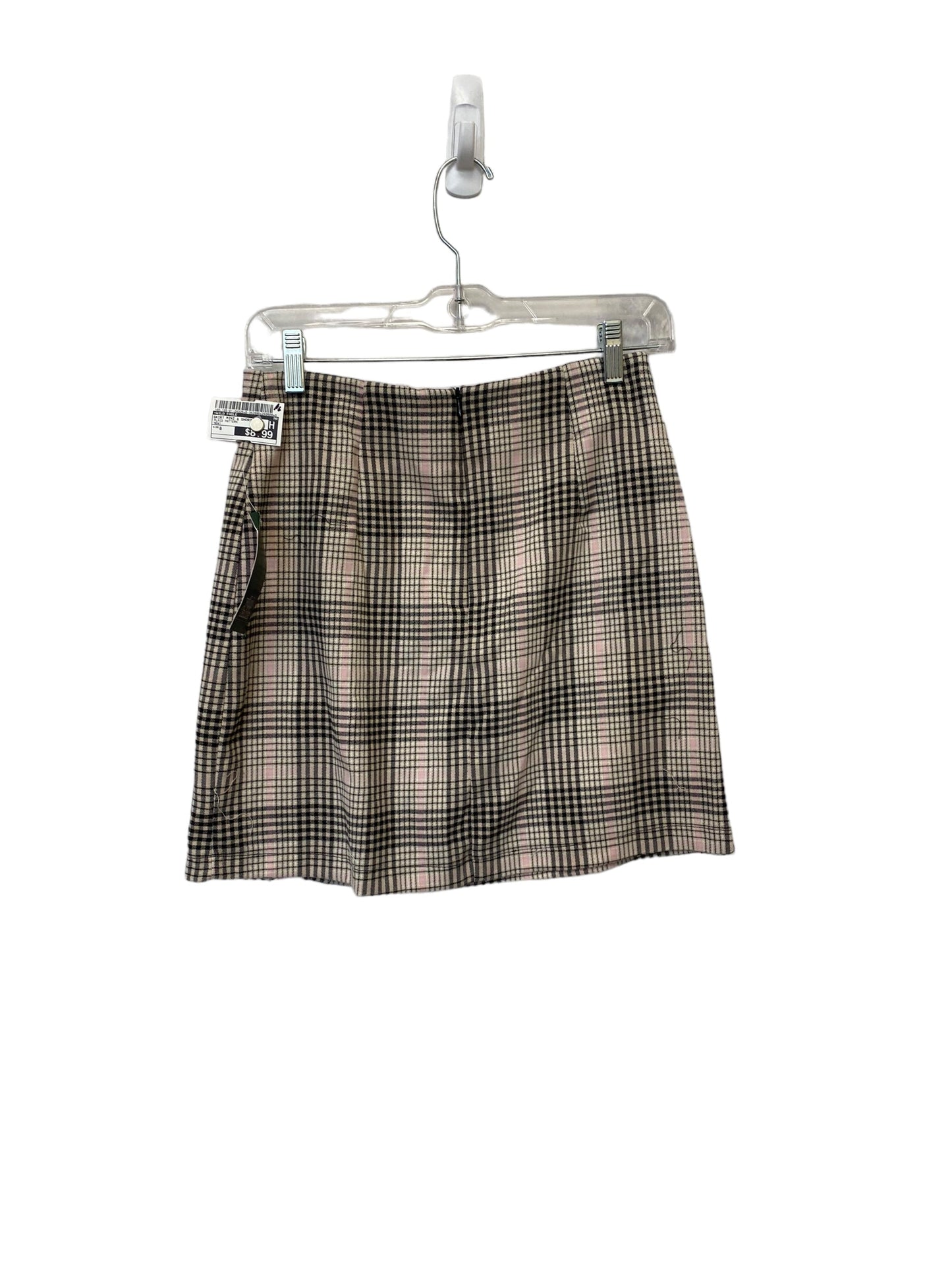 Skirt Mini & Short By Wild Fable In Plaid Pattern, Size: 8