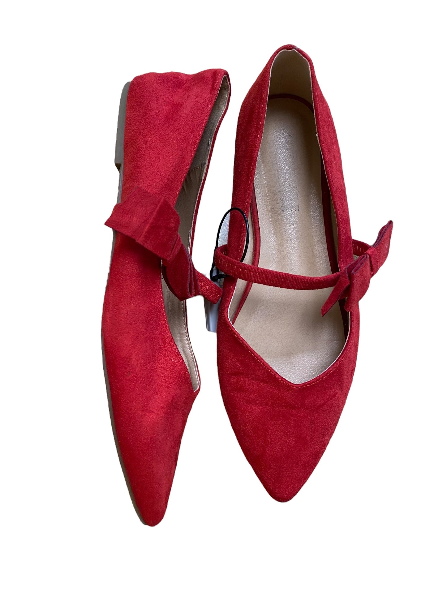 Shoes Flats By Clothes Mentor In Red, Size: 11