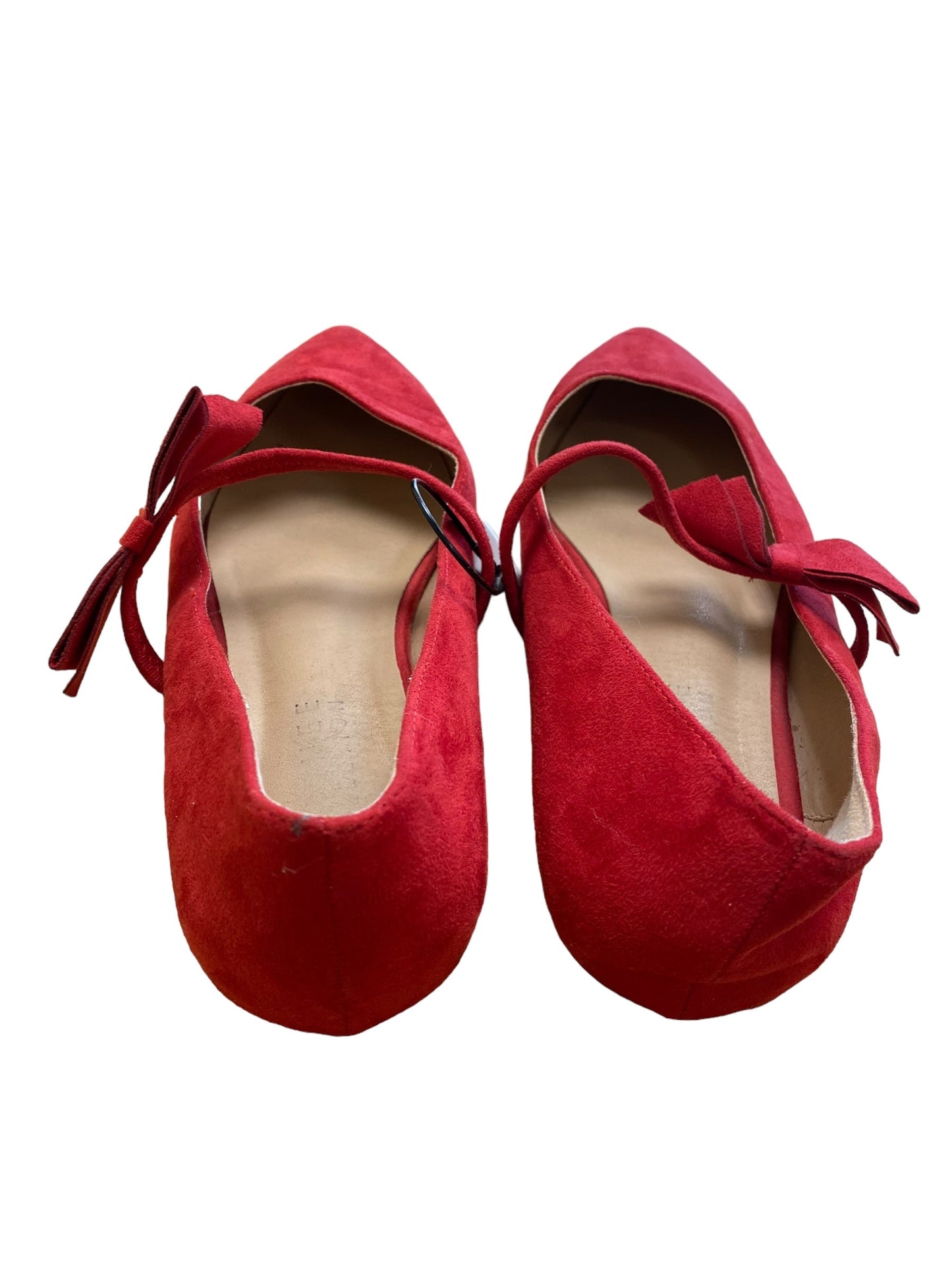 Shoes Flats By Clothes Mentor In Red, Size: 11