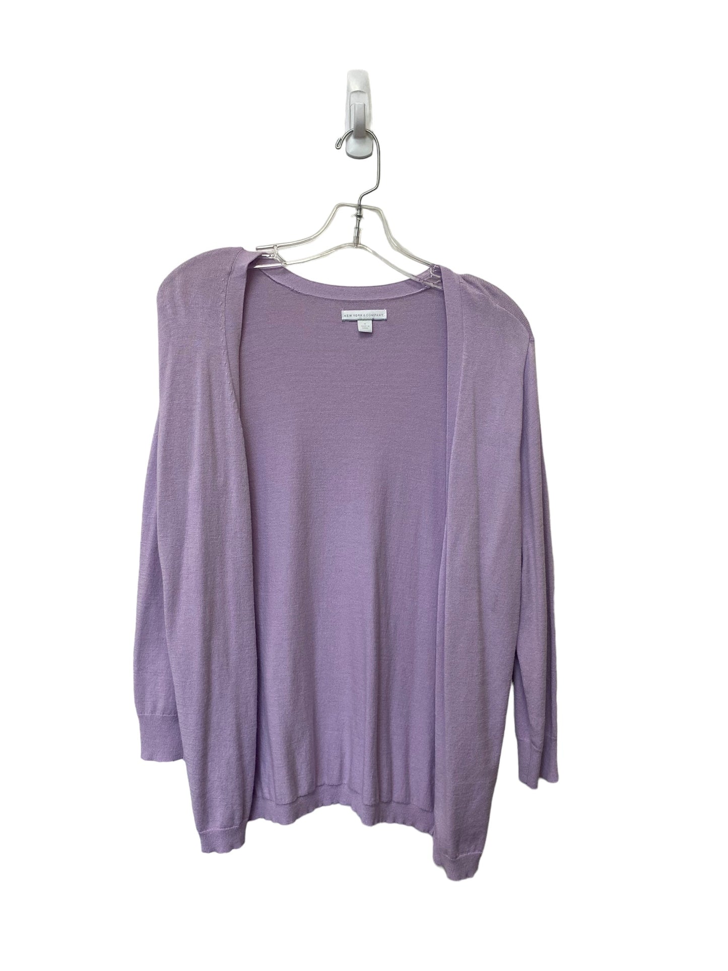 Cardigan By New York And Co In Purple, Size: M