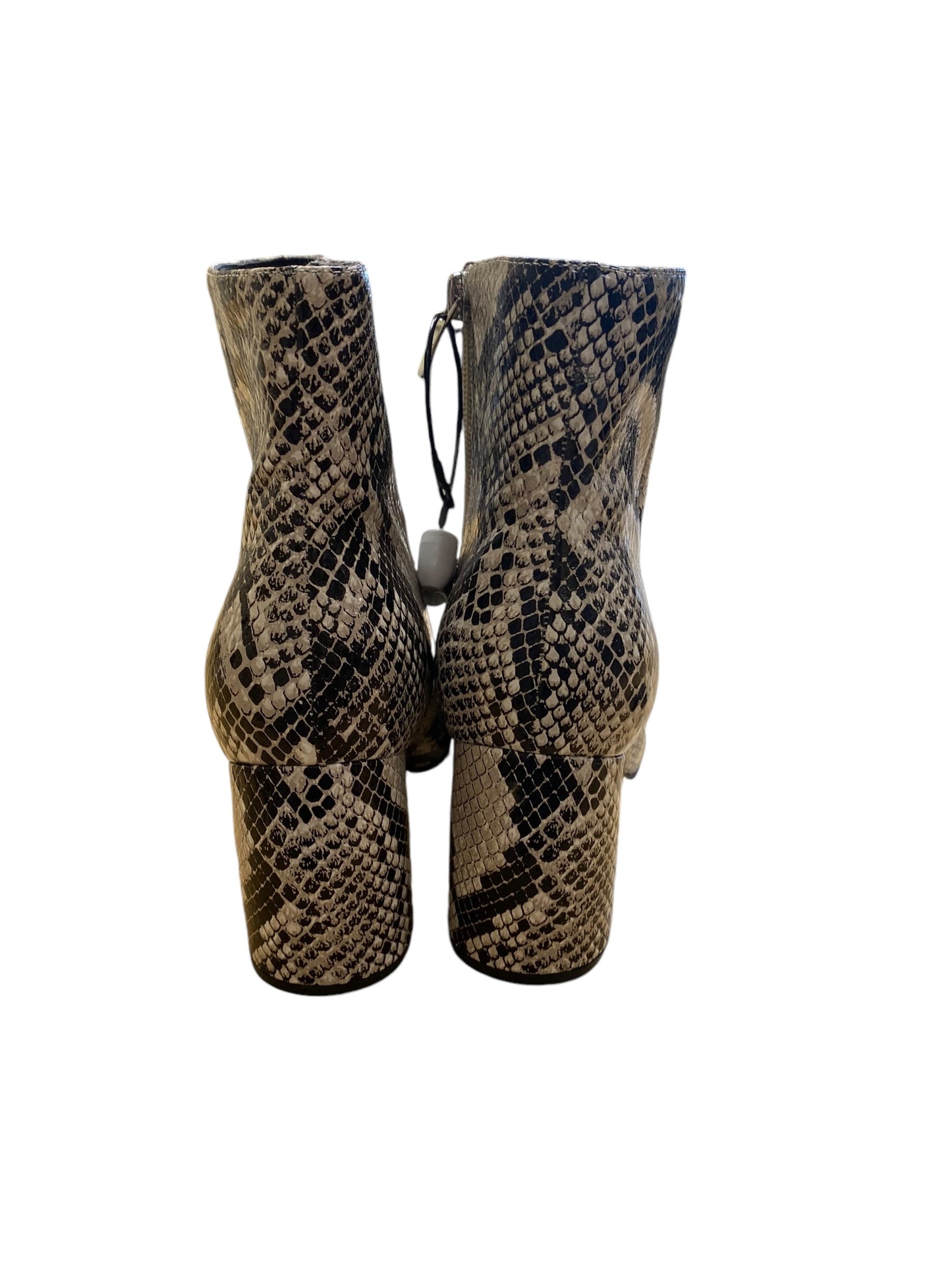 Boots Ankle Heels By Marc Fisher In Snakeskin Print, Size: 8