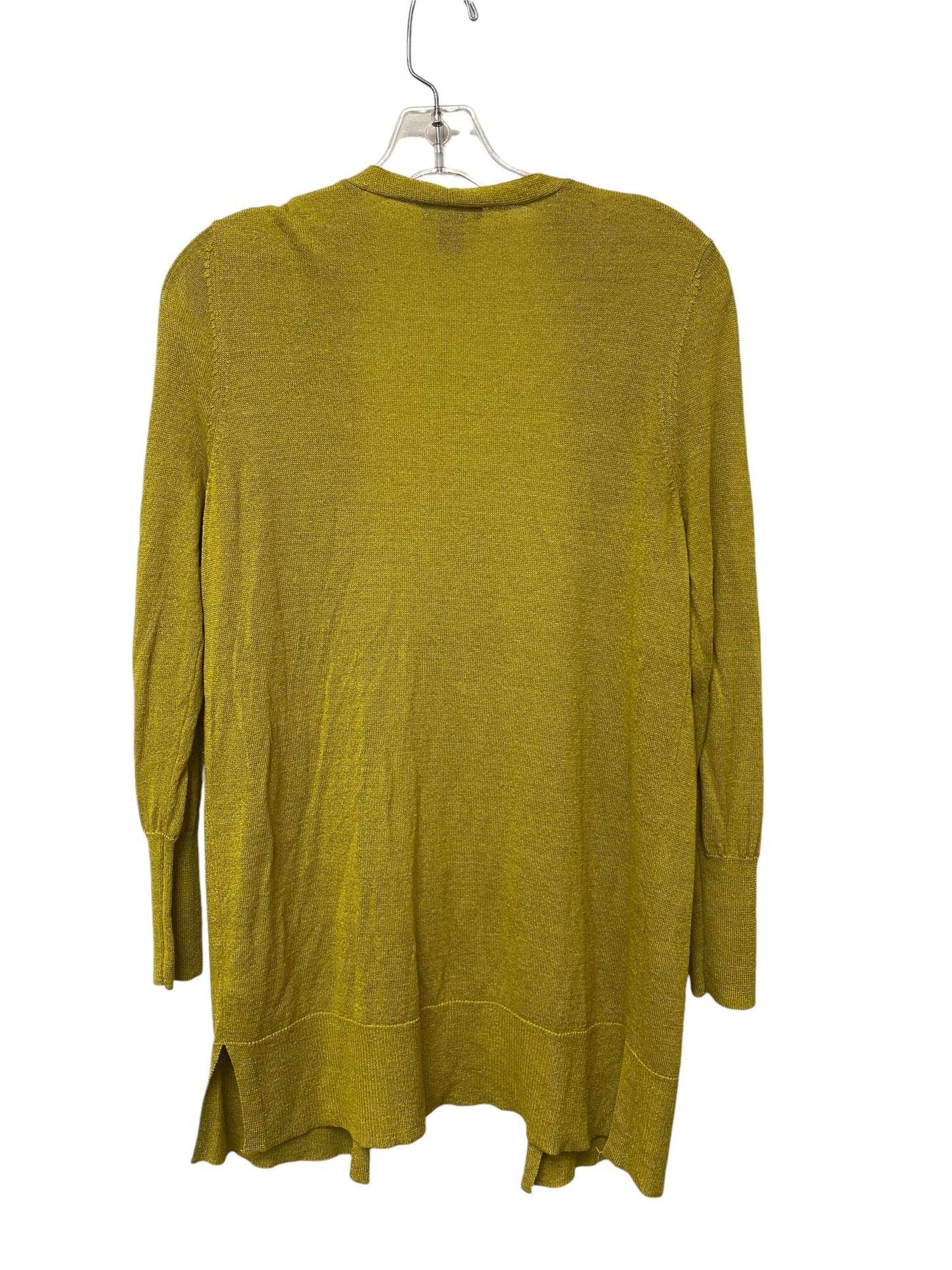 Cardigan By Halogen In Chartreuse, Size: Petite  M