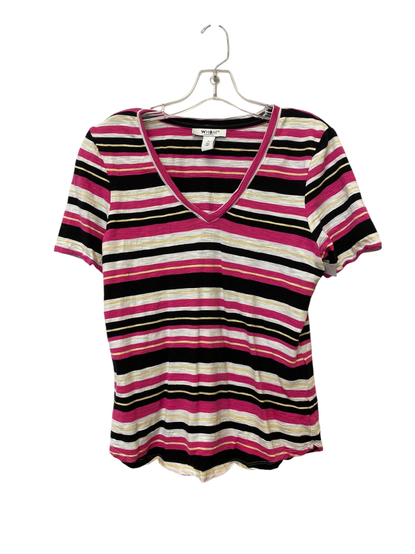 Top Short Sleeve By White House Black Market In Pink, Size: M